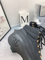 CC Sneaker Boots In Black Calfskin 148769