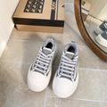 UGG Casual Sports Sneakers Grey White Suede Wool Rubber 512823