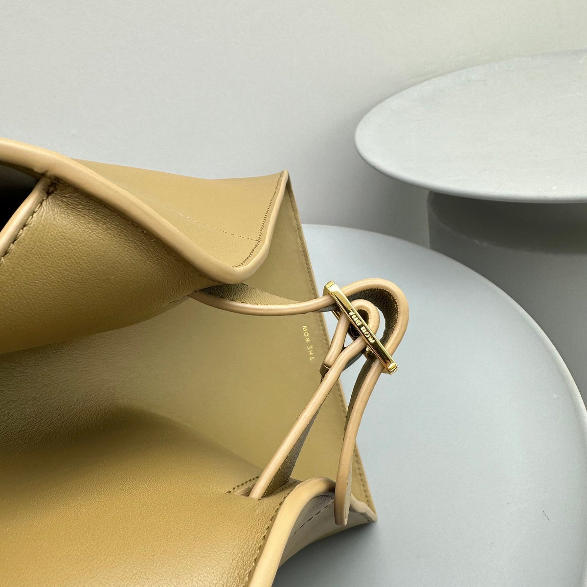 The Row Margaux 17 Camel Leather