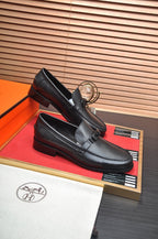 HM Men's Destin Loafer Black Cowhide 668421