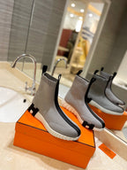 HM Fun Sneaker In Black Mix Grey Mesh Fabric And Lambskin 983022