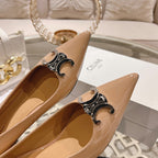 HIGH-HEELS 5 CM IN SEPIA TAN CALFSKIN