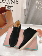 LP HIGH TOP OPEN WALK LOAFERS BLACK SUEDE