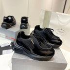 PRA SYSTEME BRUSHED SNEAKERS BLACK CALFSKIN