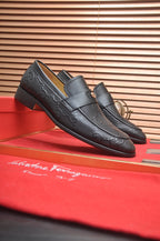 GG Men's Loafer Black Cowhide 770590