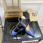 GG SIGNORIA SLINGBACK PUMP CERULEAN LAMBSKIN