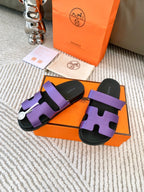 HM Chypre Sandal Purple Lambskin 963505