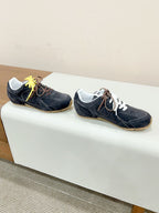 Miu Miu   x New Balance Sneakers Dark Gray Yellow Cowhide Suede