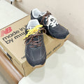Miu Miu   x New Balance Sneakers Dark Gray Yellow Cowhide Suede