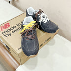 Miu Miu   x New Balance Sneakers Dark Gray Yellow Cowhide Suede