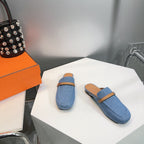 Lena Mule Blue Denim
