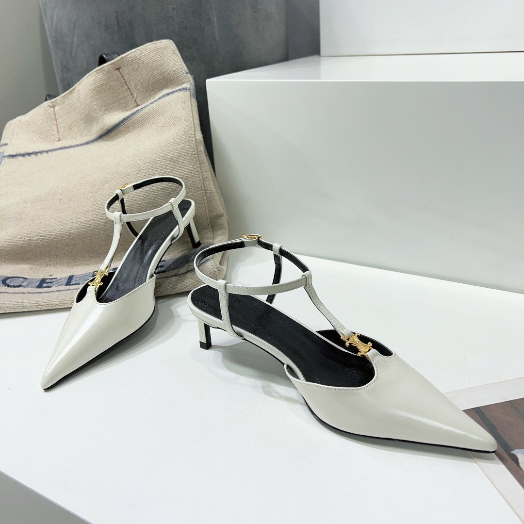 cl kitten t-bar 75 white calfskin