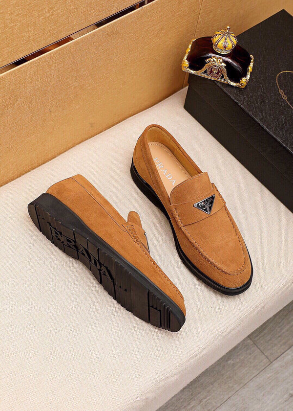 PRA LOAFER IN COPPER BROWN SUEDE