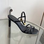 HIGH HEEL 65MM IN BLACK CALFSKIN