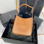 le 5a7 small 23cm brown calfskin