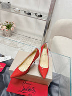 CL 25s Scepter Pumps 85mm Red Patent Leather 446635