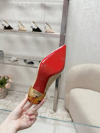 CL 25s Ginko Pumps 85mm Beige Cowhide& Sheepskin 446639