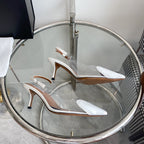 alaia slingbacks 60 optic white heart lambskin