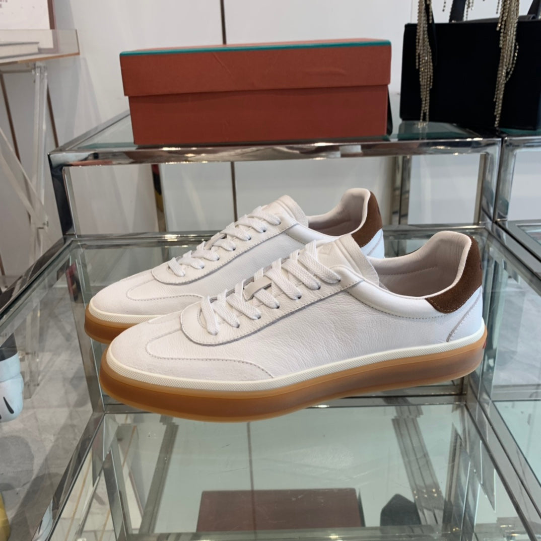 LP TENNIS WALK SNEAKERS WHITE CALFSKIN