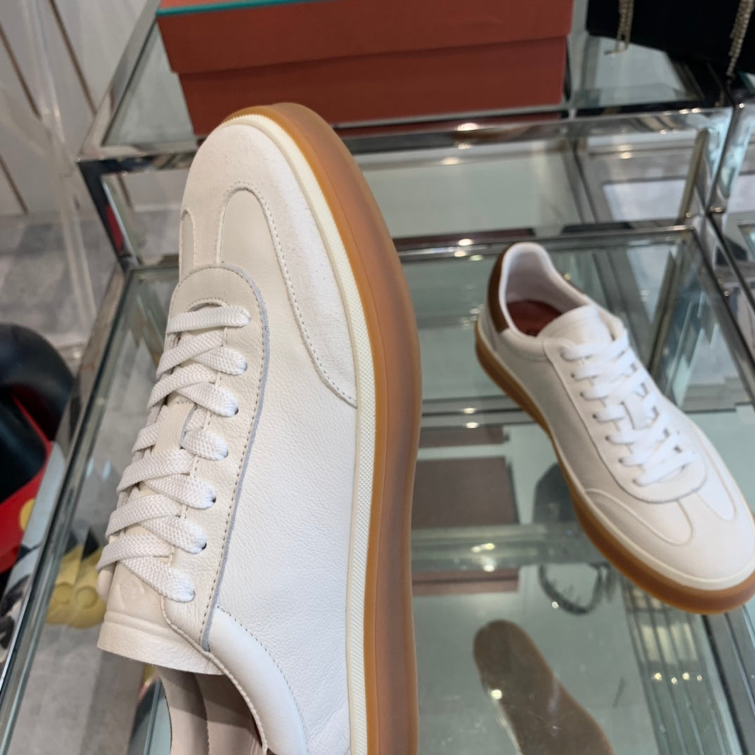 LP TENNIS WALK SNEAKERS WHITE CALFSKIN