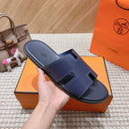 HM Izmir Sandals Indigo Calfskin 294946