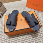 HM Izmir Sandals Navy Blue Lambskin 294943