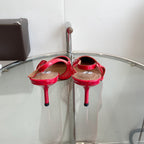 alaia slingbacks 60 fishnet red heart lambskin