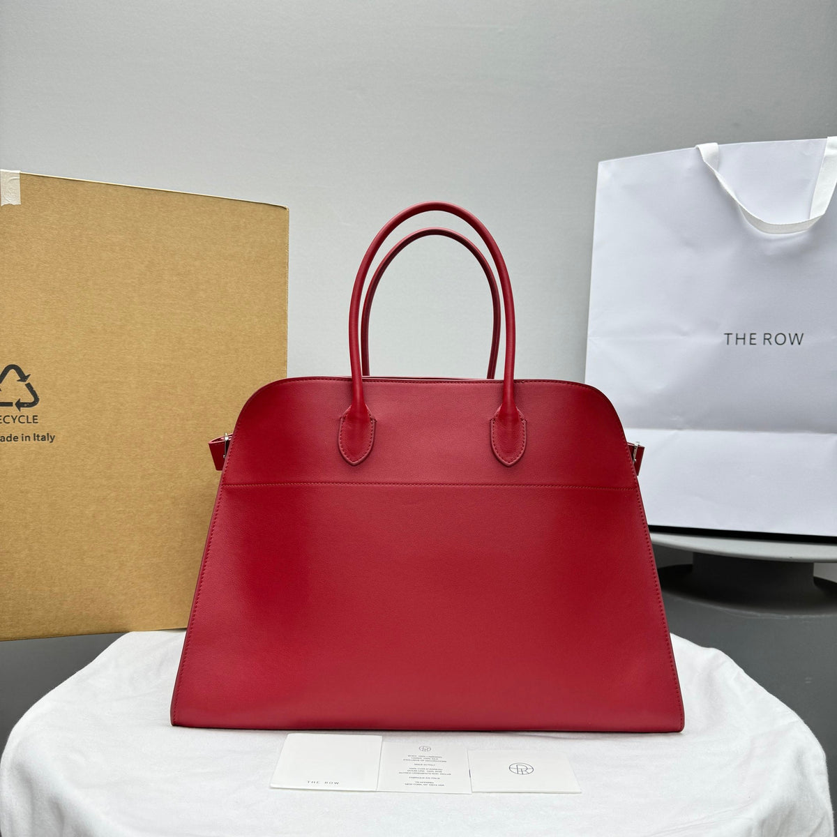 The Row Margaux 17 Red Leather