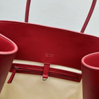The Row Margaux 17 Red Leather