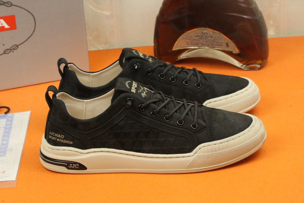 PRA SNEAKER IN BLACK CARO SUEDE CALFSKIN