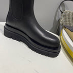BV 25s Lug Chelsea Boot Black 55mm Cowhide 429126