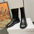 The Row Canal Boots Black Cowhide 455039