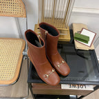 GG Horsebit Ankle Boot 65 Brown Calfskin
