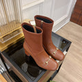GG Horsebit Ankle Boot 65 Brown Calfskin