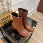 GG Horsebit Ankle Boot 65 Brown Calfskin