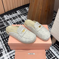 Miu slippers Grey   Wool