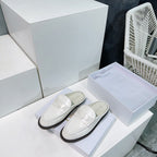 CD Boy Mule White Cowhide