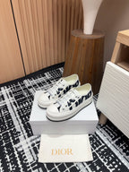 CD Walk'n'Dior Platform Sneaker Black White Miss Canvas