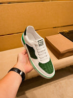 GG Men's Sneaker Green Cowhide 444492