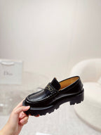 CD Boy Platform Loafer In Black Cowhide 988788