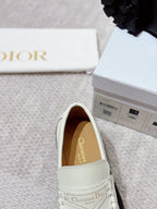 CD Boy Platform Loafer In White Cowhide 988790