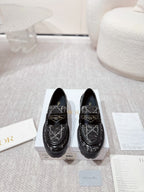 CD Boy Platform Loafer In Black Tweed Fabric 988792