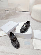 CD Boy Platform Loafer In Black Tweed Fabric 988792