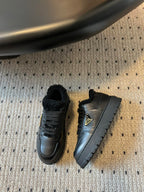 Pra Sneaker Black Cowhide Lace Wool 478563