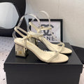 CC Sandal In White Lambskin 147093