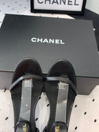 CC Sandal In Black Lambskin 147095