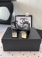 CC Sandal In Black Lambskin 147095