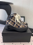 CC Sneaker Boots In Multicolor Tweed Fabric 147110