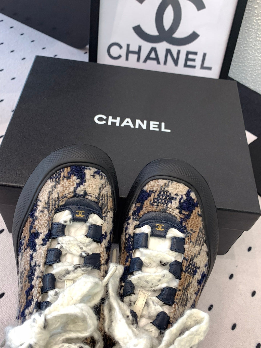 CC Sneaker Boots In Multicolor Tweed Fabric 147110