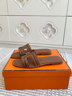HM Oran Sandal Brown Sheepskin 291396